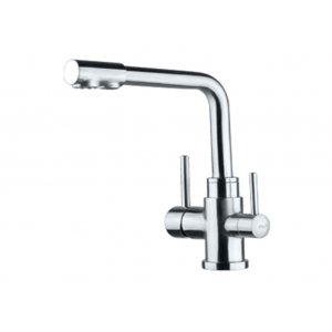3 Three Way Mixer Tap Hot Cold & Pure 304 Stainless Steel Short