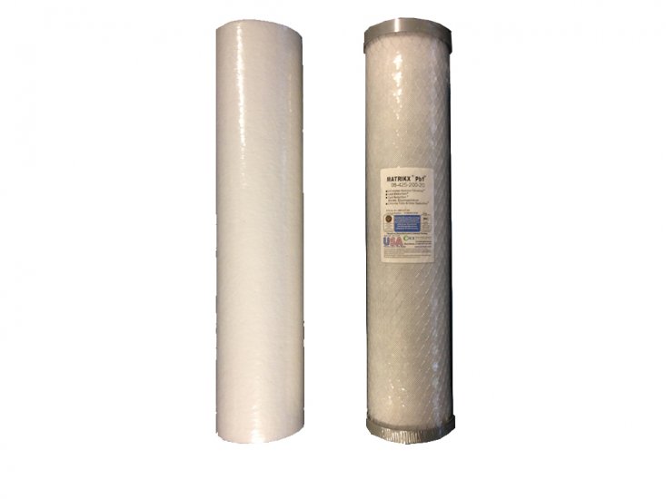 Twin Wholehouse Replacement Water Filter Set Pleated + PB1 - Click Image to Close