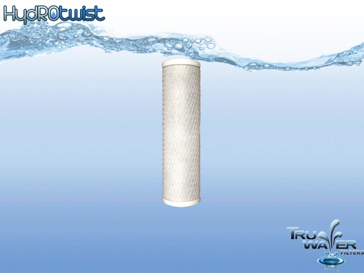 HydROtwist Premium 1 Micron Carbon Block Water Filter 10" - Click Image to Close
