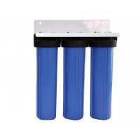 Triple Whole House Water Filter System 20" Big Blue CTO - Click Image to Close