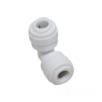 3/8" Tube x 1/4" Tube Quick Connect Reducing Elbow - Click Image to Close