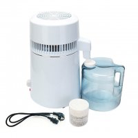 HydROtwist Steam Purifier Distiller White With Plastic Bottle - Click Image to Close