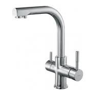3 Three Way Side Lever Mixer Tap Hot Cold Filtered Water Chrome