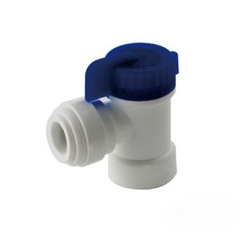1/4" Tube Quick Connect x 1/4" Thread Tank Ball Isolation Valve - Click Image to Close