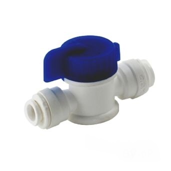 1/4" Tube x 1/4" Tube Quick Connect Ball Valve Isolation Valve - Click Image to Close